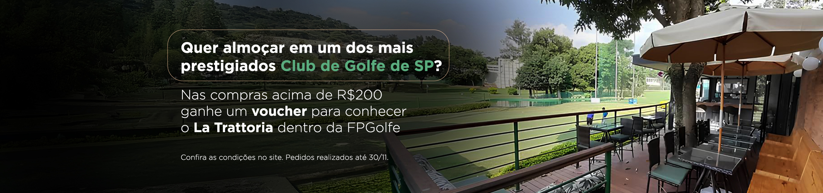 Voucher La Trattoria - Federação Paulista de Golfe